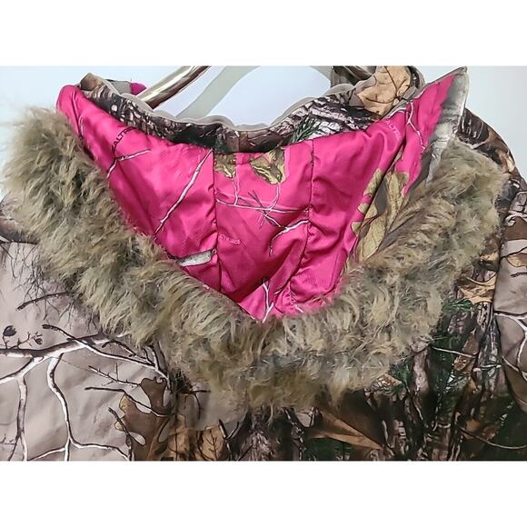 Real Tree Xtra Hoodie Puffer Jacket Womens 2XL Camouflage Hunting - Picture 8 of 8